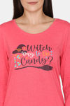 Rosaline Just Treats Knit Cotton Pyjama Set - Rouge Red — thumbnail 8